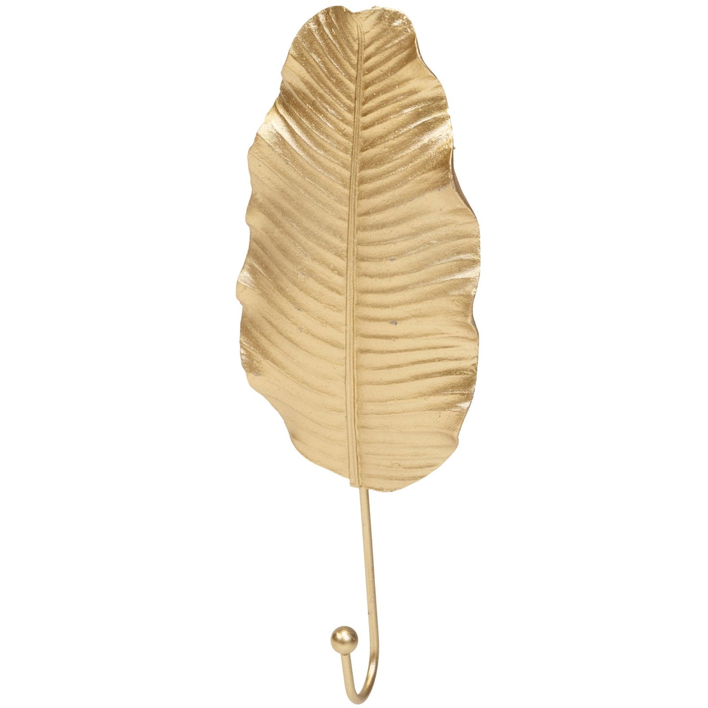 Gold Leaf Wall Hook 27cm S-TJN0390