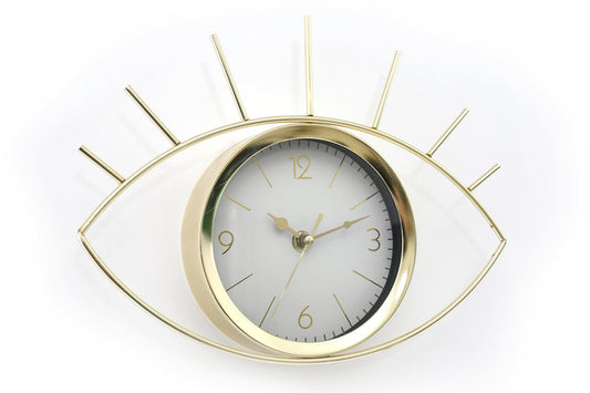 Golden Colour Eye Clock 30cm S-TJN0395