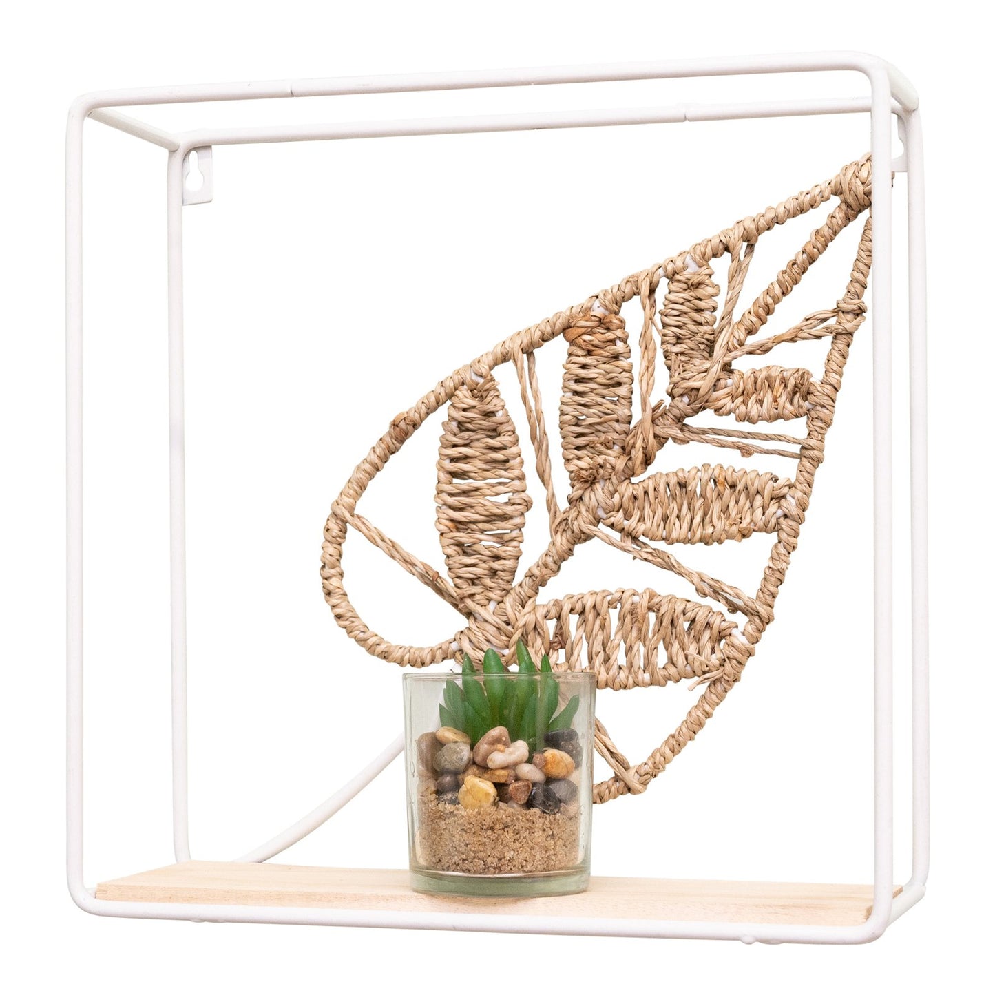 Woven Leaf Design Shelf 30cm S-WF2480