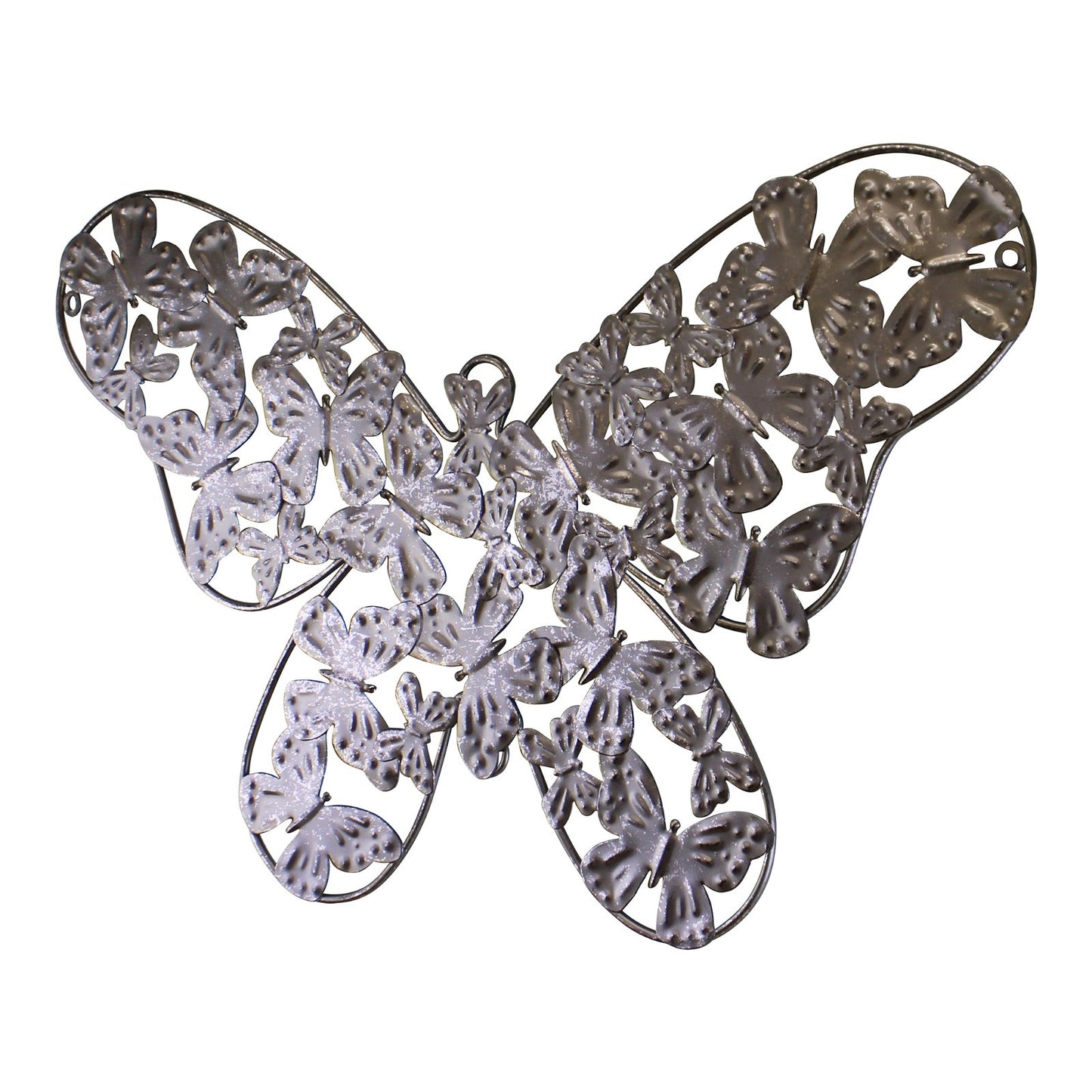 Small Silver Metal Butterfly Design Wall Decor YF1133