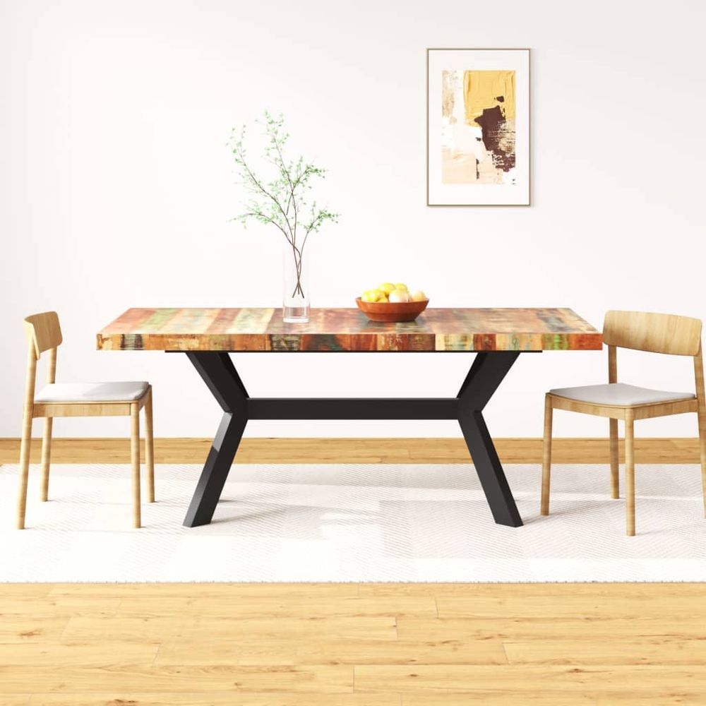 Dining Table 200x100x75 cm Solid Mango Wood V0671367294