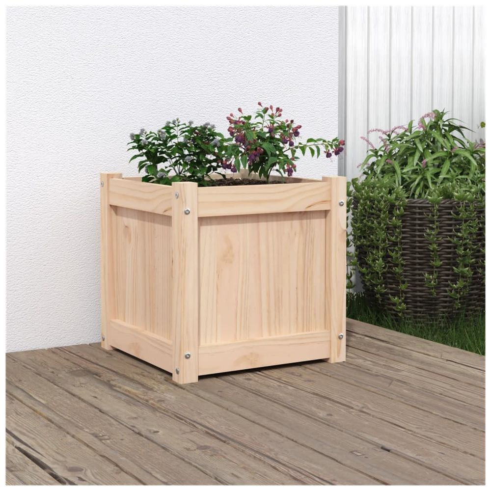 vidaXL Garden Planter 40x40x40 cm Solid Wood Pine S0671384846