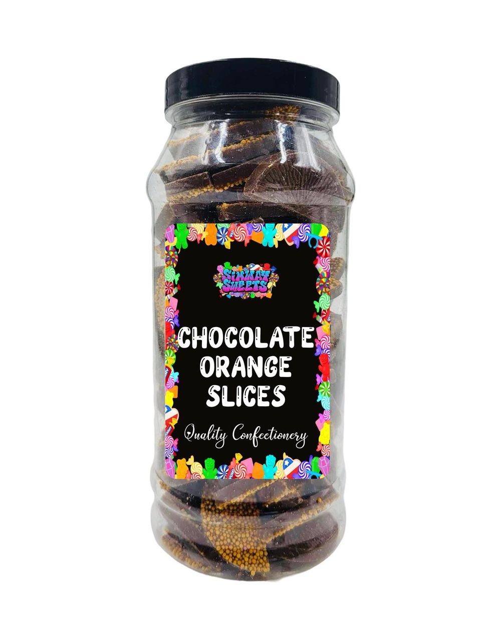 Orange Chocolate Jazzies Retro Sweets Gift Jar