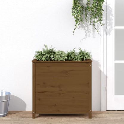 vidaXL Garden Planter Honey Brown 82.5x40x78 cm Solid Wood Pine S0671357978