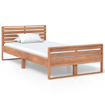 vidaXL Bed Frame Solid Teak Wood 100x200 cm S069859973