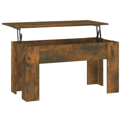 Coffee Table Smoked Oak 101x49x52 cm Engineered Wood S0671026587