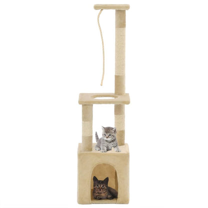 vidaXL Cat Tree with Sisal Scratching Posts 109 cm Grey S069789427