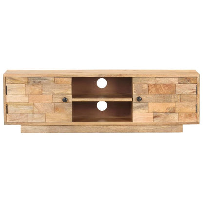 TV Cabinet 116x30x35 cm Solid Mango Wood S0671170131