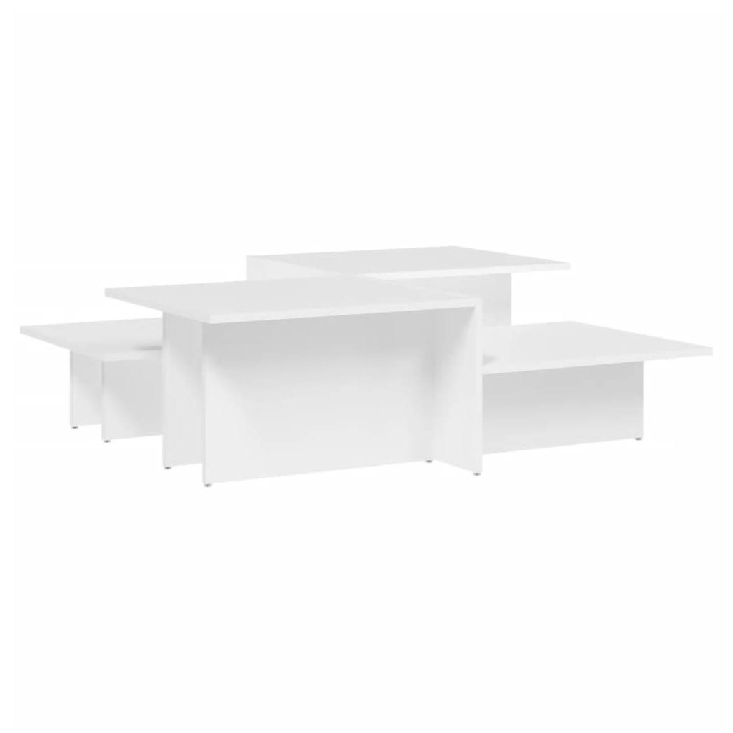 vidaXL Coffee Tables 2 pcs White Engineered Wood S0671016903