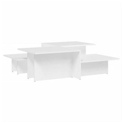 vidaXL Coffee Tables 2 pcs White Engineered Wood S0671016903