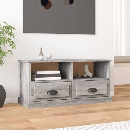 vidaXL TV Cabinet White 93x35.5x45 cm Engineered Wood S0671161607