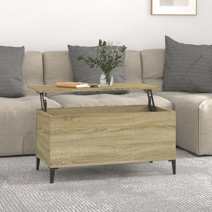 Coffee Table White 60x44.5x45 cm Engineered Wood S0671105448