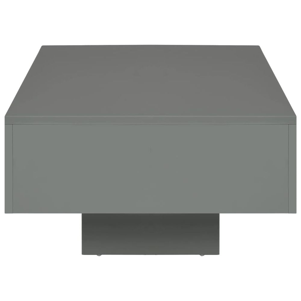 Coffee Table High Gloss Grey 115x55x31 cm MDF V069819156