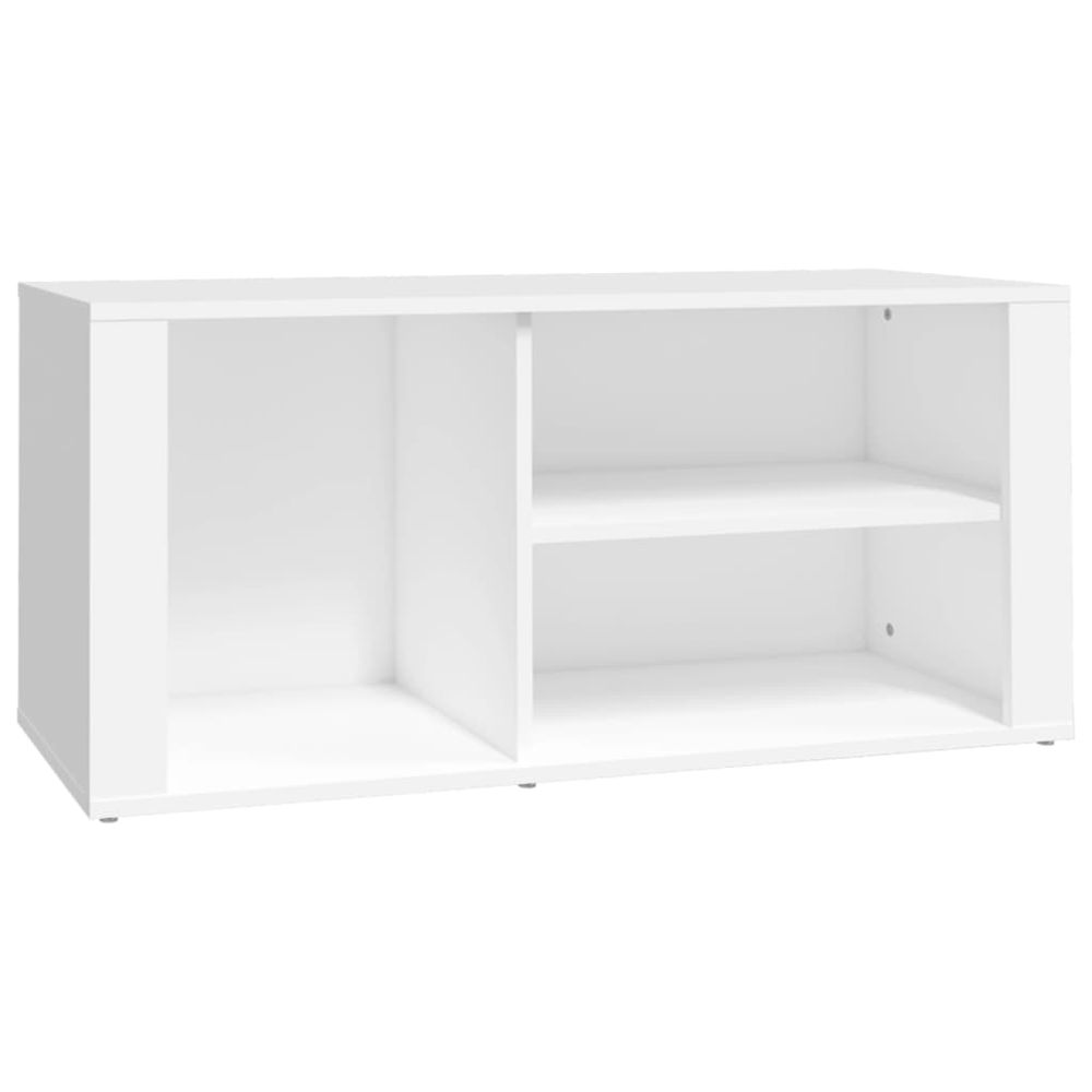 Shoe Cabinet White 100x35x45 cm Engineered Wood S0671089143