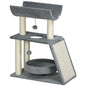 Cat Tree Tower for Indoor Cats w/ Scratching Posts, Pad, Light Grey, Toy Ball S0671347047