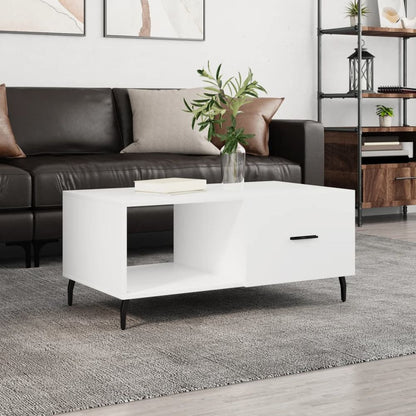 vidaXL Coffee Table White 90x50x40 cm Engineered Wood S0671256807