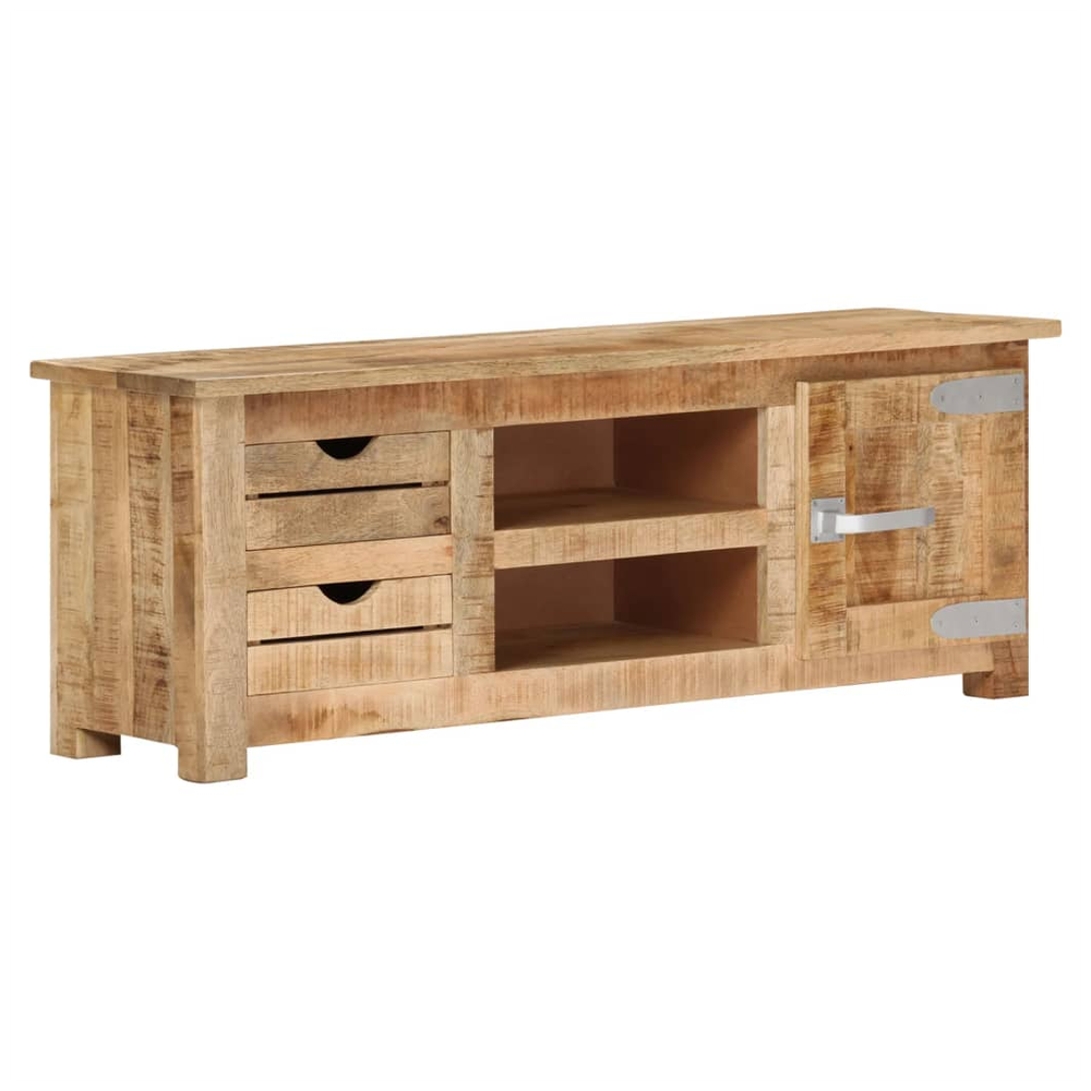 TV Cabinet 110x30x40 cm Rough Mango Wood S0671172281