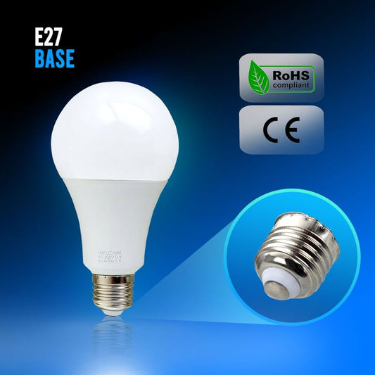 7W E27 Screw LED Light GLS bulbs, Energy Saving Edison Cool White 6000K non dimmable lights V0671114368