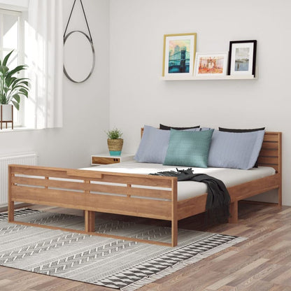 vidaXL Bed Frame Solid Teak Wood 100x200 cm S069859979