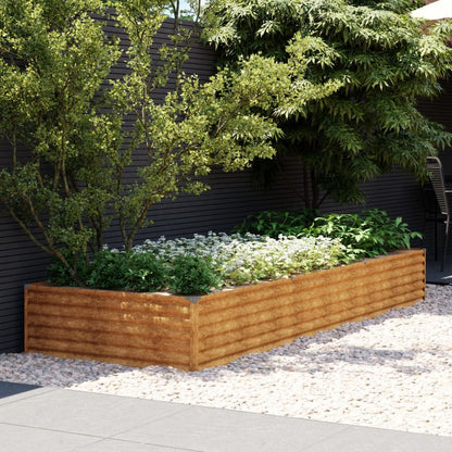 vidaXL Garden Raised Bed 291x100x36 cm Corten Steel S0671265184