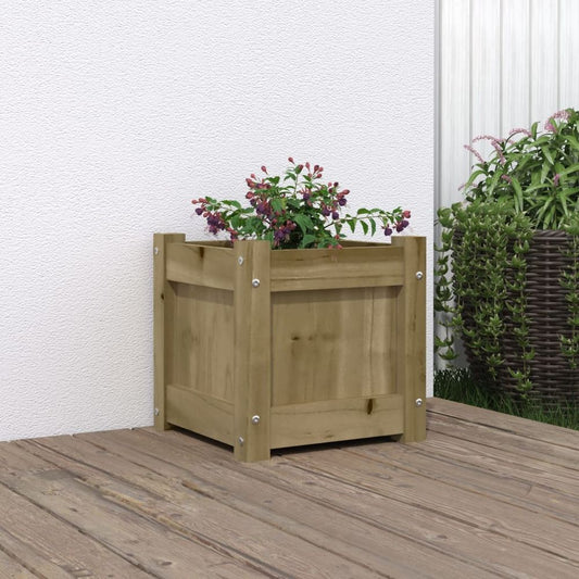 vidaXL Garden Planter 31x31x31 cm Impregnated Wood Pine S0671388136