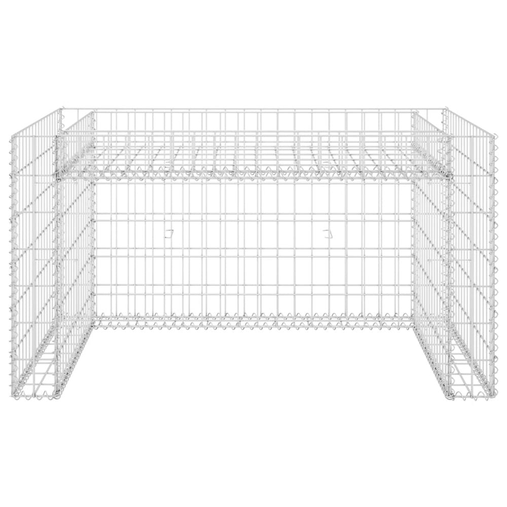 Lawn Mower Garage with Raised Bed 110x80x60 cm Steel Wire S069786903