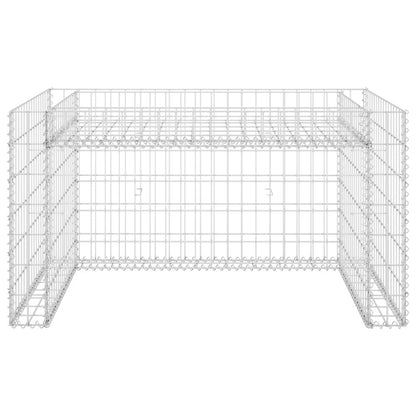 Lawn Mower Garage with Raised Bed 110x80x60 cm Steel Wire S069786903