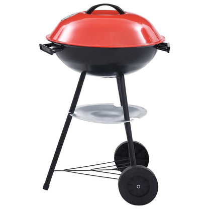 Portable XXL Charcoal Kettle BBQ Grill with Wheels 44 cm S069811375