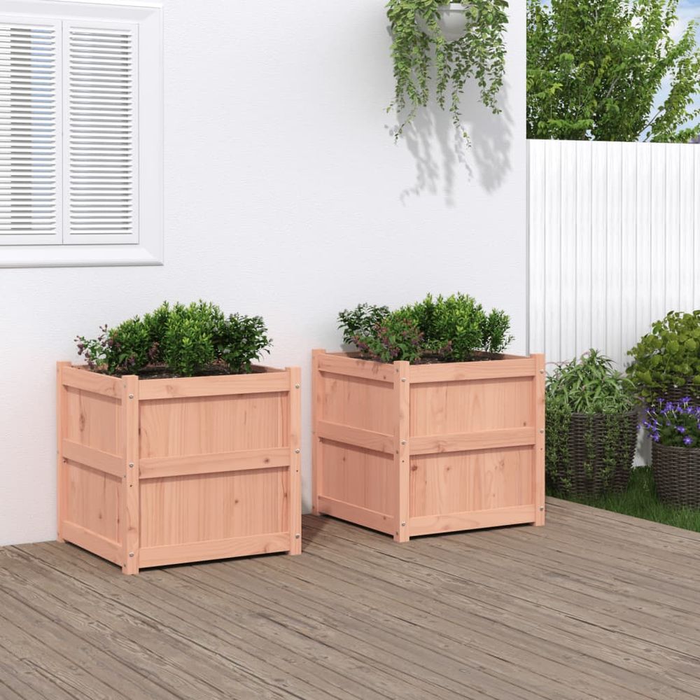 vidaXL Garden Planters 2 pcs Solid Wood Douglas S0671385987