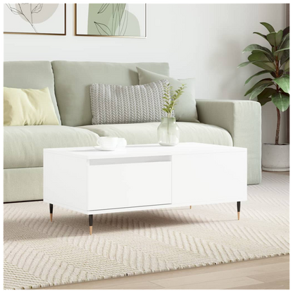 vidaXL Coffee Table White 90x50x36.5 cm Engineered Wood S0671256831