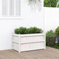 vidaXL Garden Planter White 90x50x50 cm Solid Wood Pine S0671383068