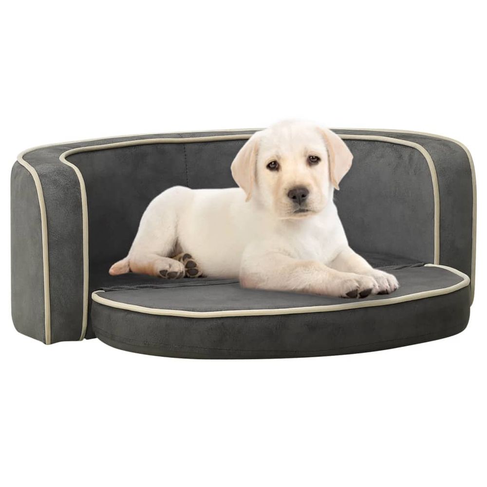 Foldable Dog Sofa 73x67x26 cm Plush Washable Cushion V0671355569