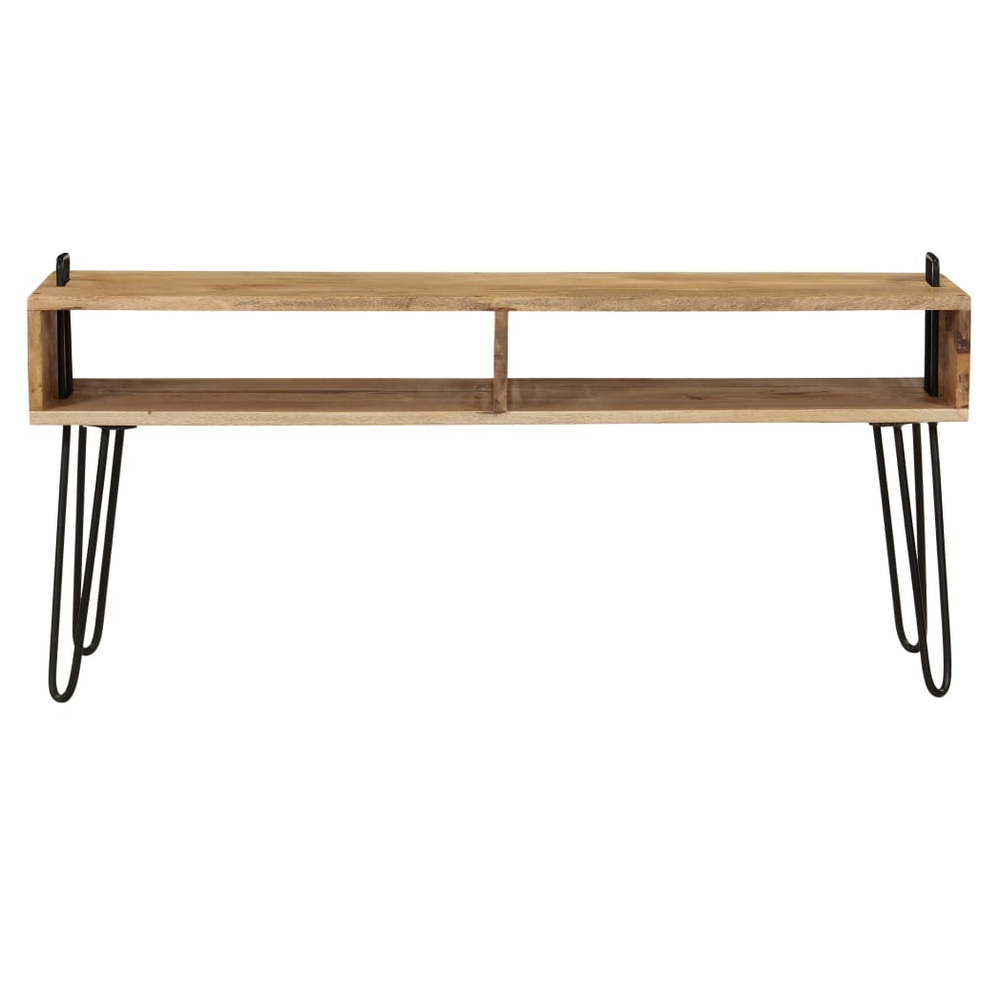 vidaXL TV Stand Solid Mango Wood 110x35x45 cm S0671166886