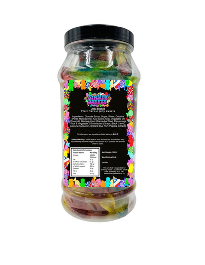 Jelly Snakes Jellies Gummy Animal Shaped Sweets Retro Sweets Gift Jar