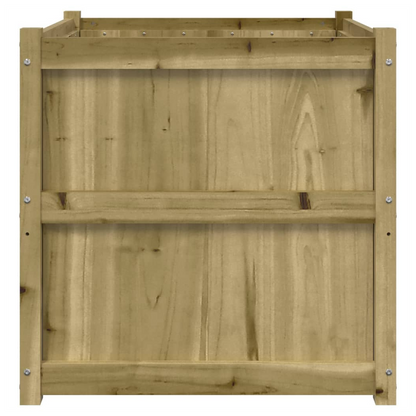 vidaXL Garden Planter 70x70x70 cm Impregnated Wood Pine S0671383111