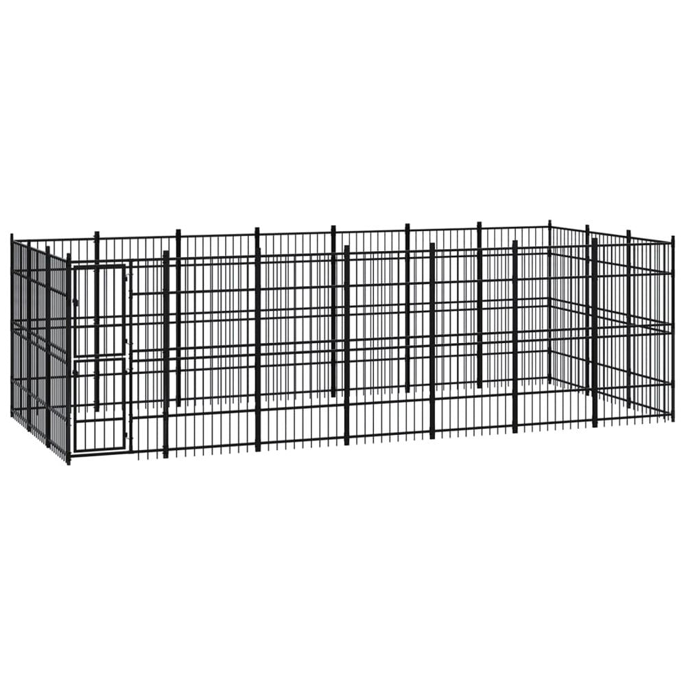 Outdoor Dog Kennel Steel 8.29 m� V067940948