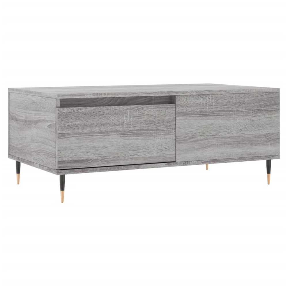 vidaXL Coffee Table Grey Sonoma 90x50x36.5 cm Engineered Wood S0671256875