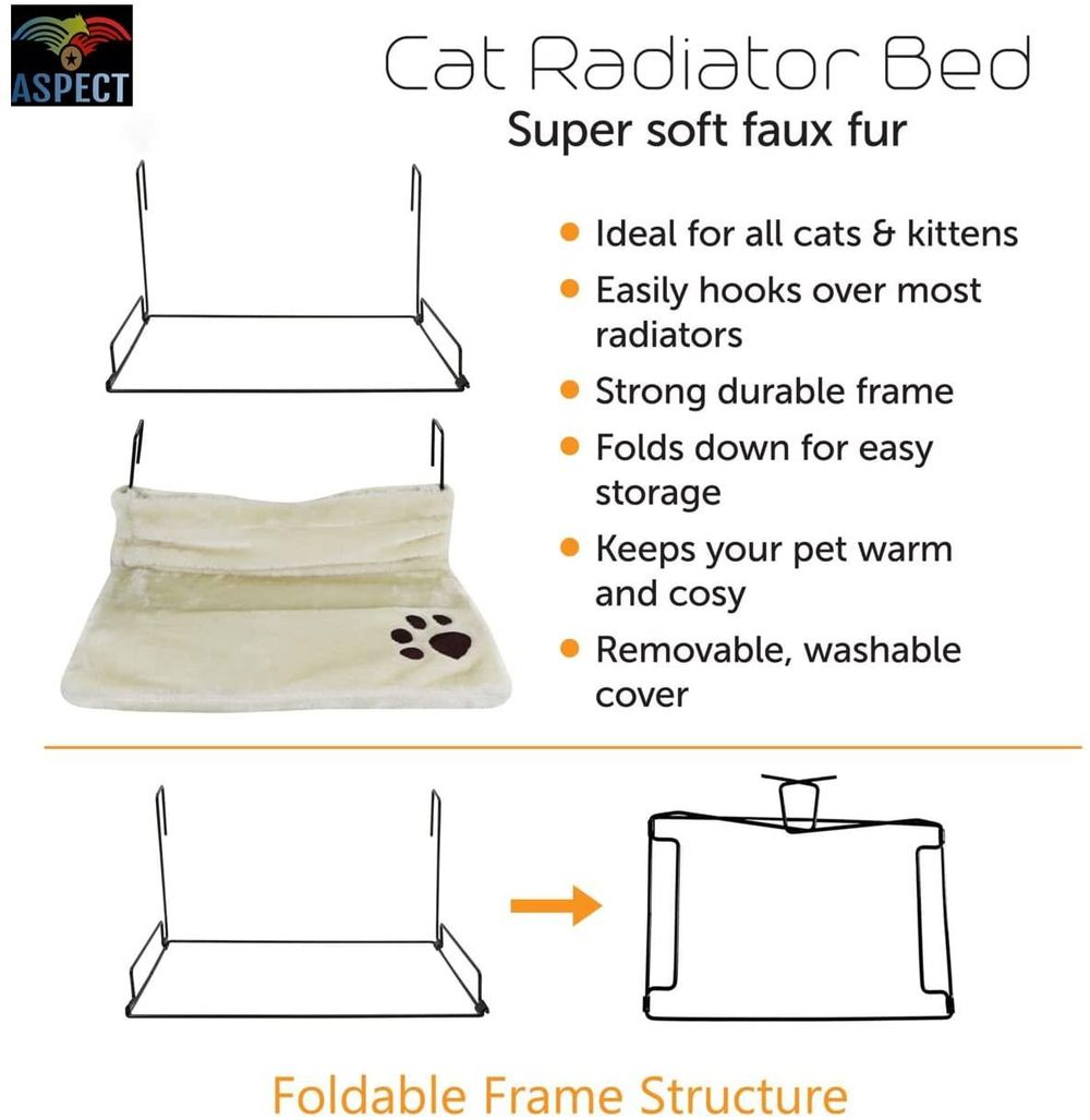 Cat Radiator Bed CREAM S069868459