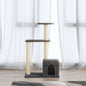 Cat Tree with Sisal Scratching Posts Cream 71 cm V067940237