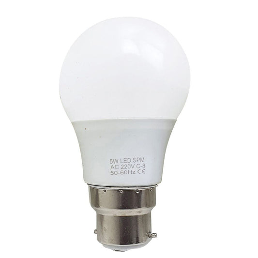 5W B22 Screw LED Light GLS bulbs, Energy Saving Edison Cool White 6000K non dimmable lights V0671114322