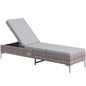 Outsunny Patio Rattan Sun Lounger Garden Wicker Backrest Adjustable Sun Lounger S0671391691