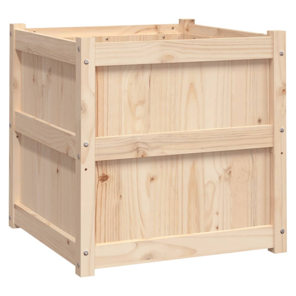 vidaXL Garden Planter 60x60x60 cm Solid Wood Pine S0671384734