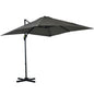 Outsunny Square Cantilever Roma Parasol 360� Rotation w/ Hand Crank, Grey S0671133024