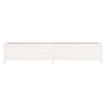 vidaXL Garden Raised Bed White 199.5x40x39 cm Solid Wood Pine S0671357866