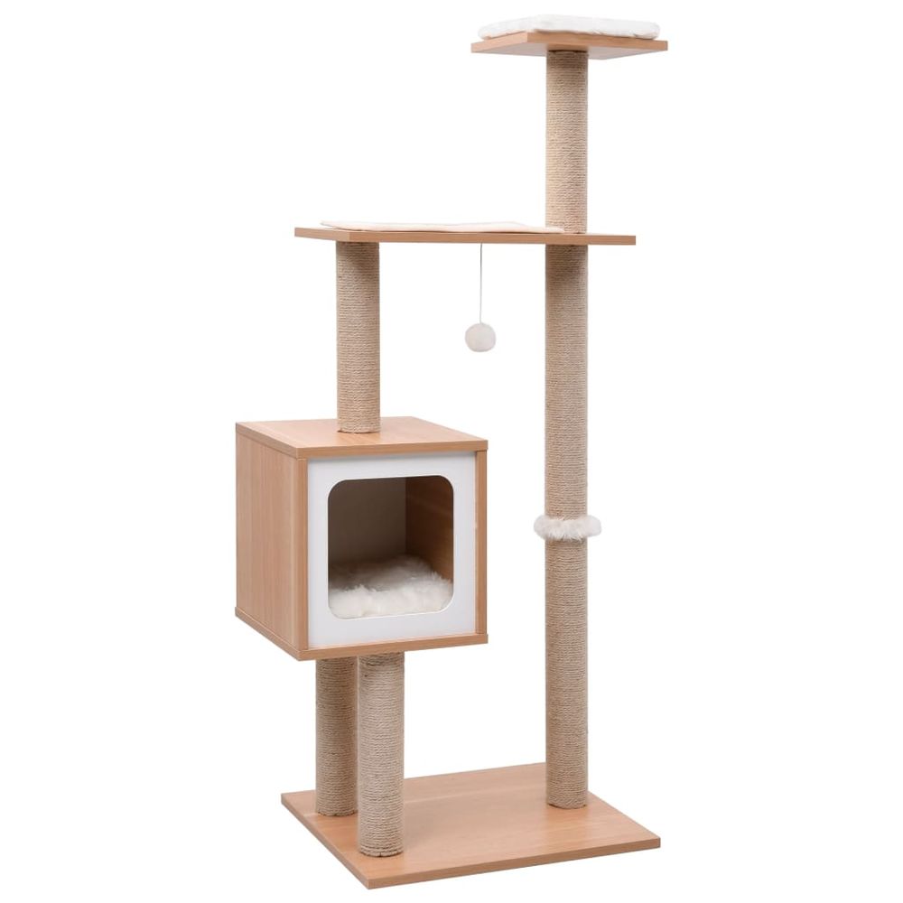 vidaXL Cat Tree with Sisal Scratching Mat 123 cm S069789601