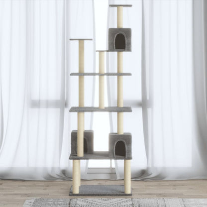 vidaXL Cat Tree with Sisal Scratching Posts Cream 188 cm V067940228