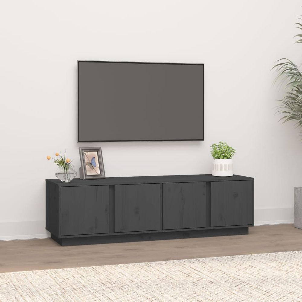 vidaXL TV Cabinet 140x40x40 cm Solid Wood Pine V0671393308