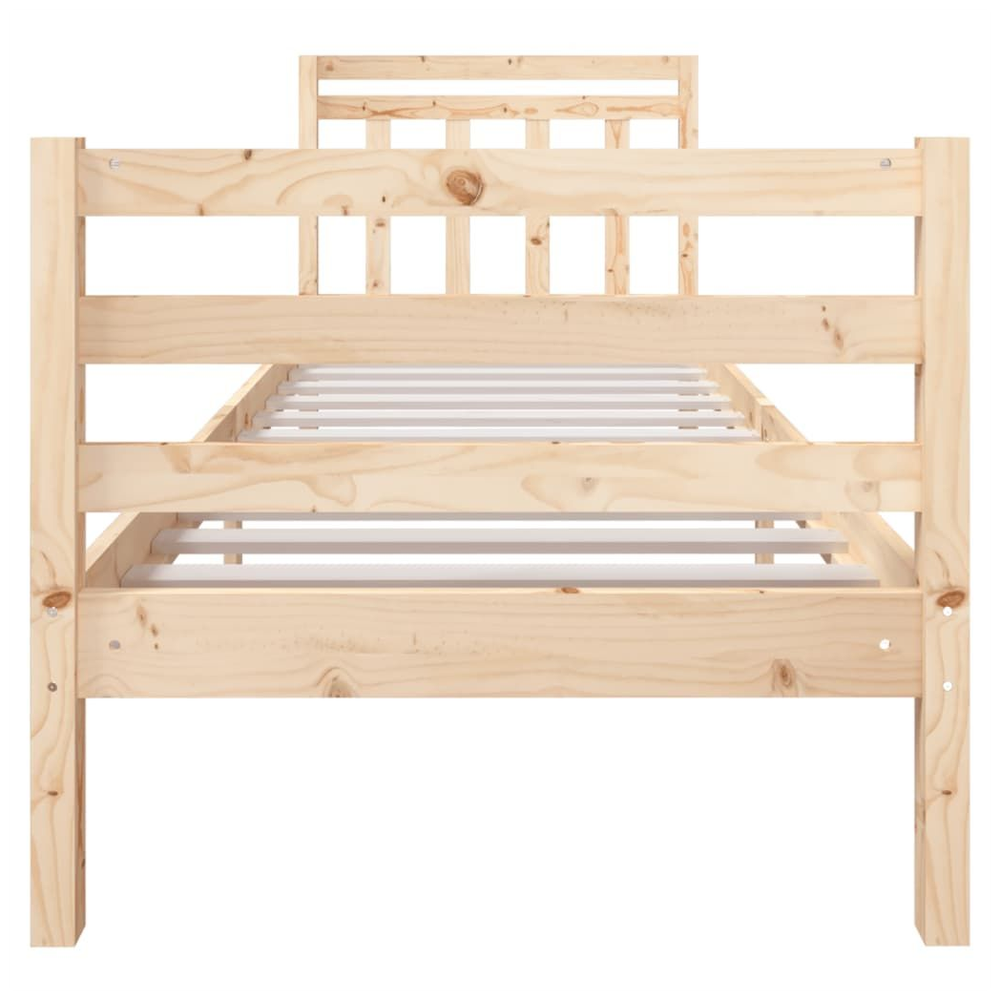 Bed Frame Solid Wood 75x190 cm to 200 x 200 cm V067942745