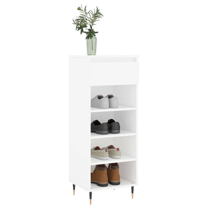 vidaXL Shoe Cabinet White 40x36x105 cm Engineered Wood S0671362053