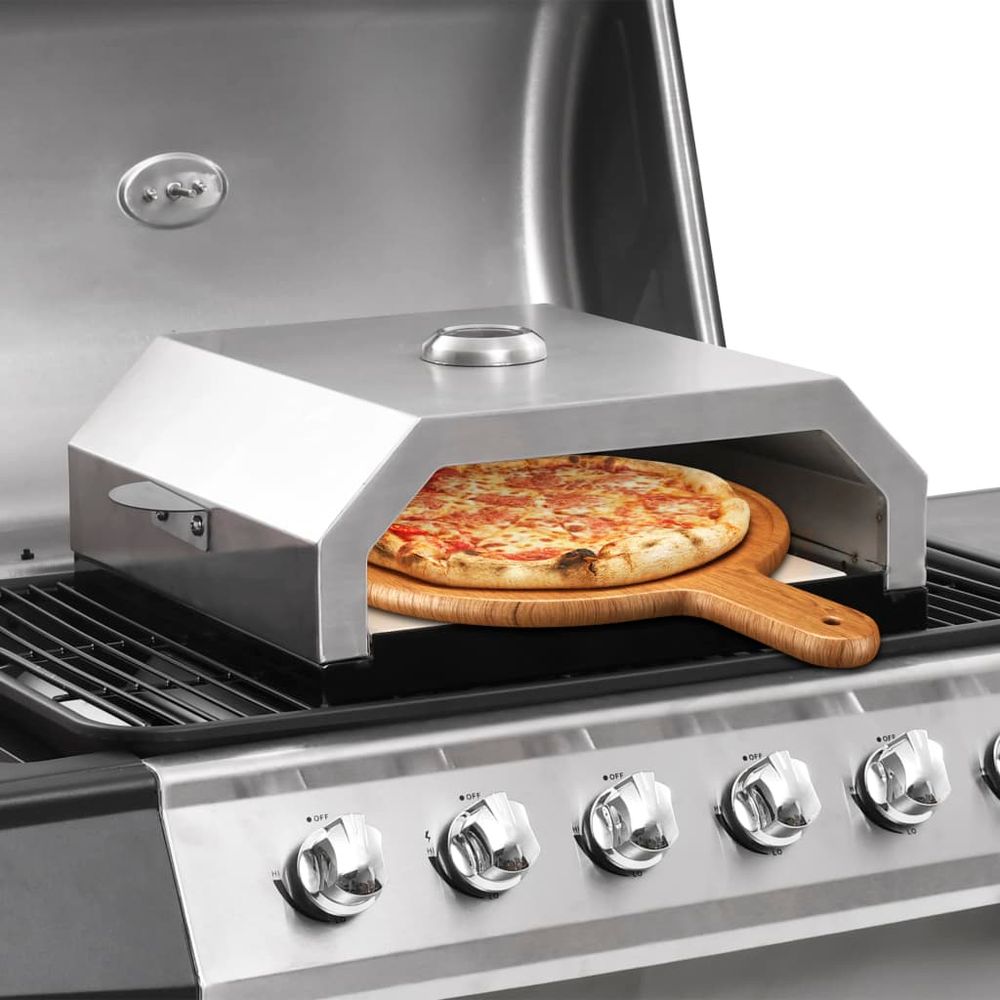 Pizza Oven with Ceramic Stone for Gas Charcoal BBQ S069811675